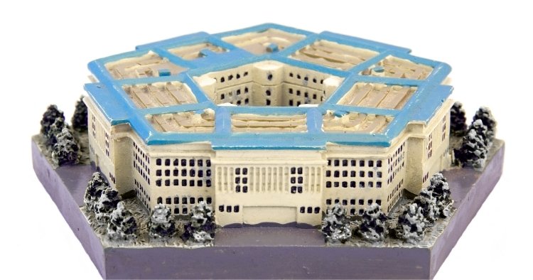 Clay image of the Pentagon